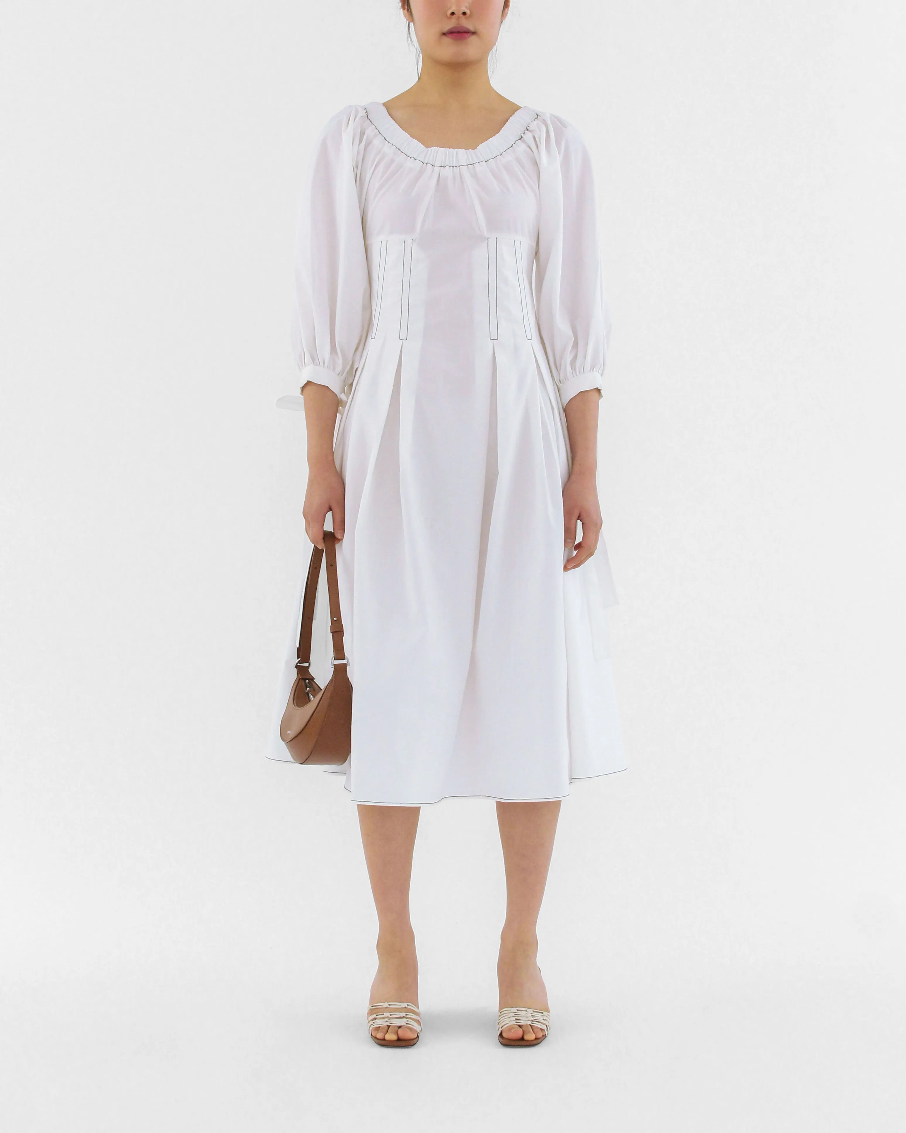 Greta Dress Organic Cotton Off-White