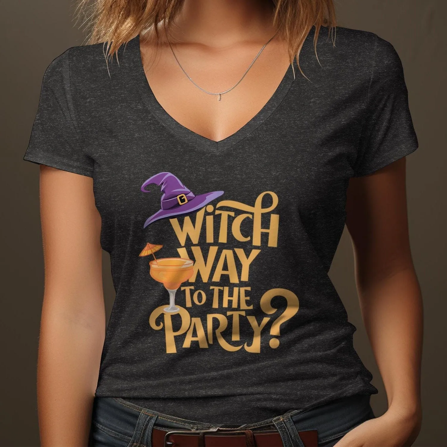 Halloween Witch Way To The Party Shirt, Cocktail Halloween Shirt, Funny Halloween Party Shirt, Witch Hat Shirt, Halloween Sweatshirt