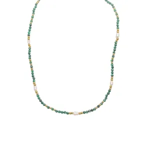 Ivy Stone and Pearl Layering Necklace