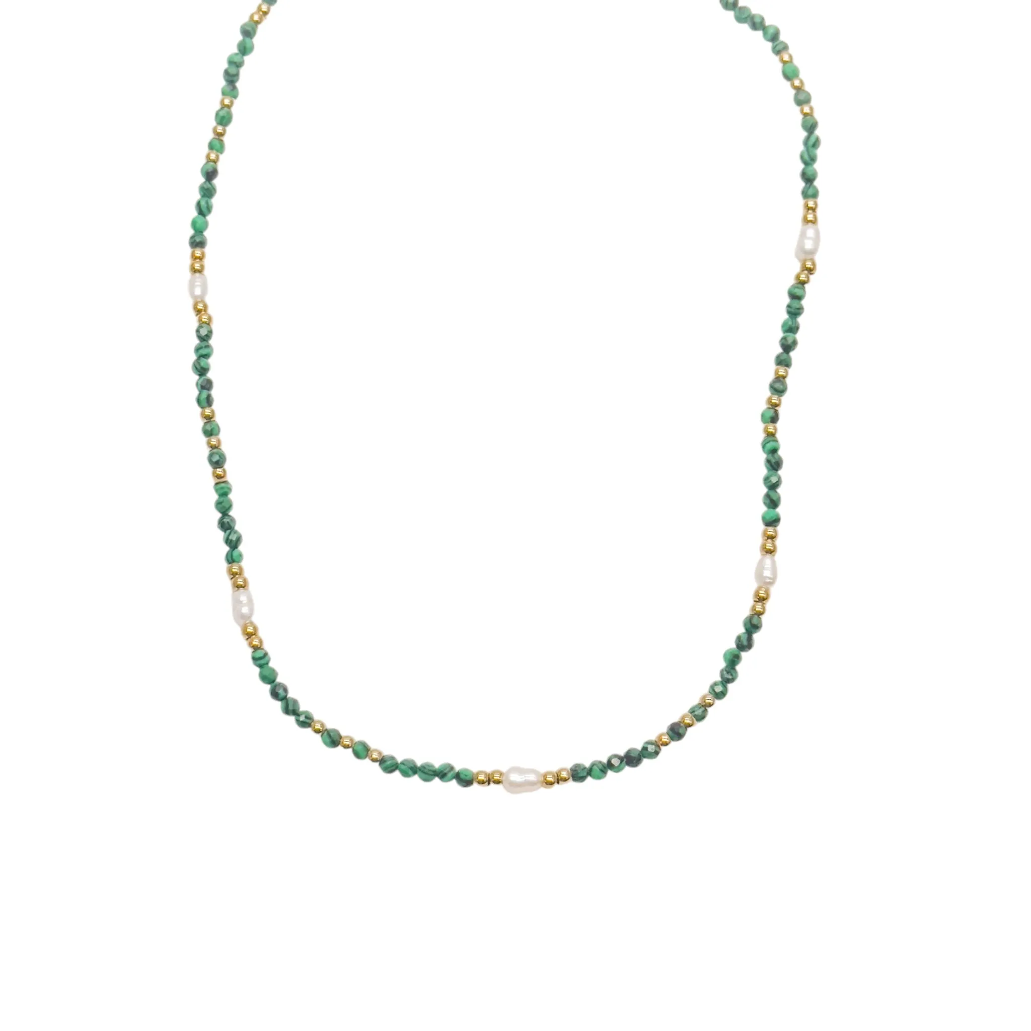 Ivy Stone and Pearl Layering Necklace