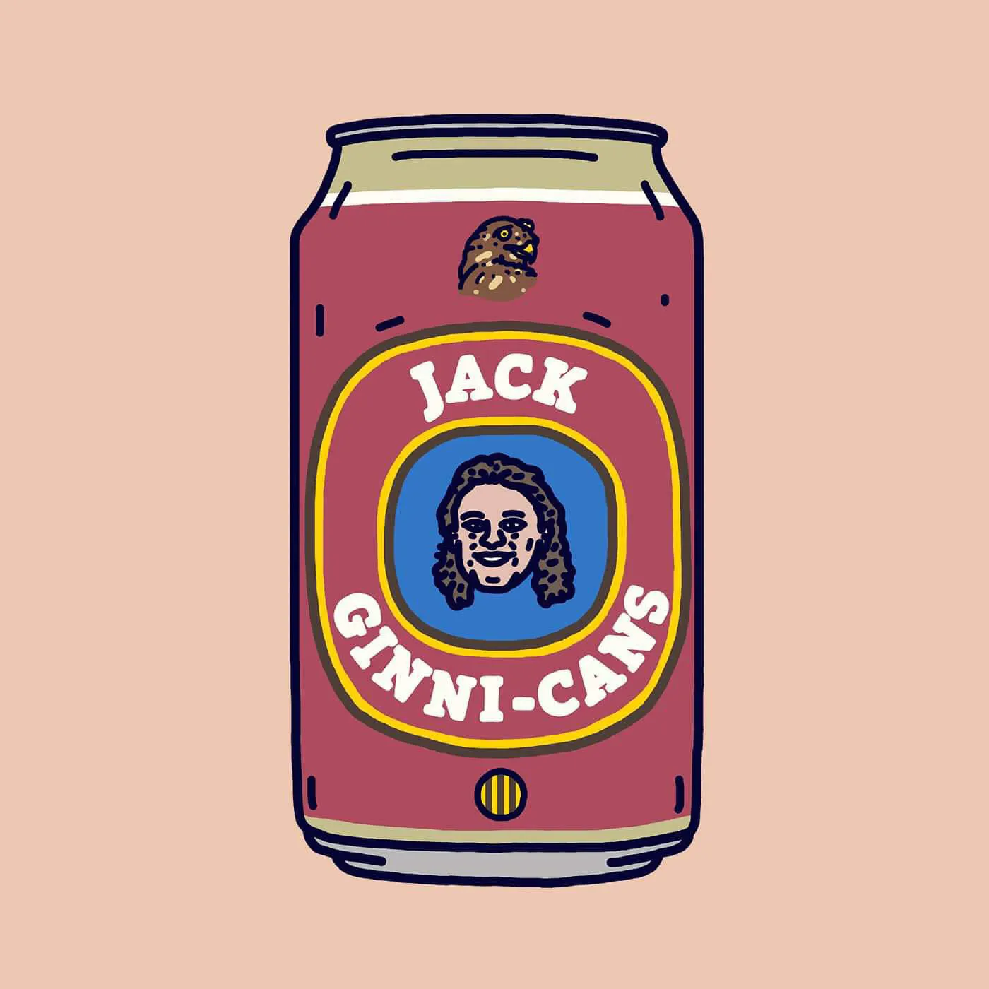 JACK GINNI-CANS: FRONT AND BACK - HAWKS EDITION