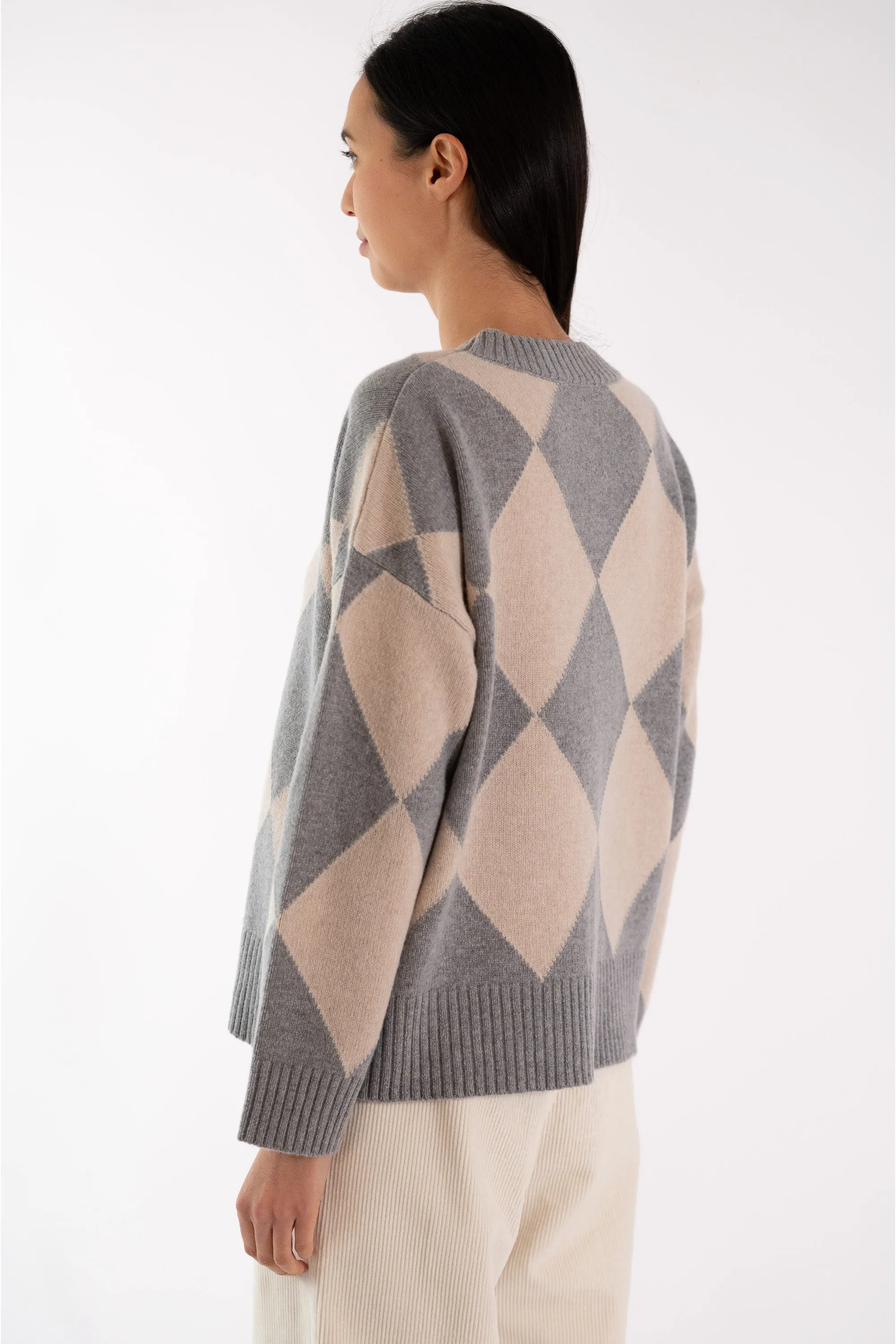 JEFF Grey Diamond Jumper