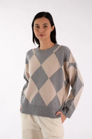 JEFF Grey Diamond Jumper