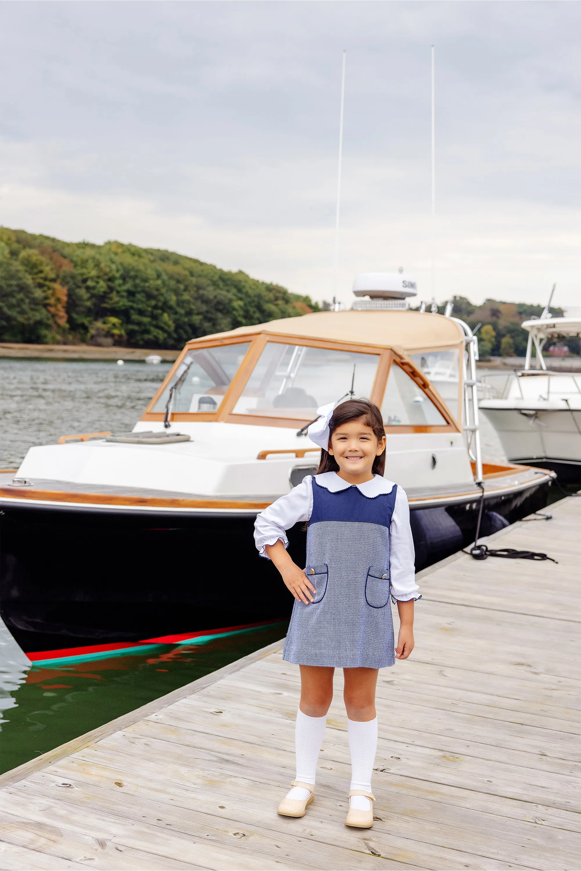 Jill Jumper - Nantucket Navy Tweed