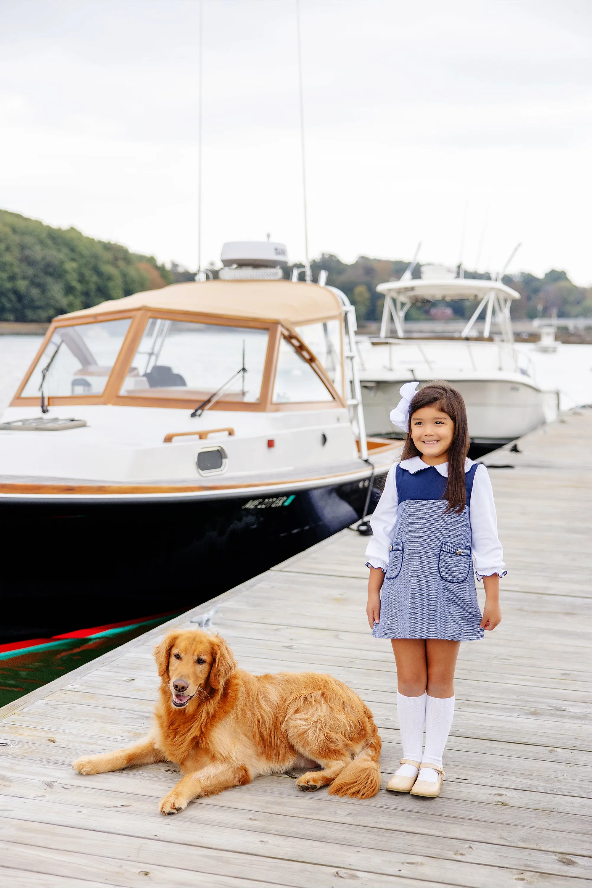 Jill Jumper - Nantucket Navy Tweed
