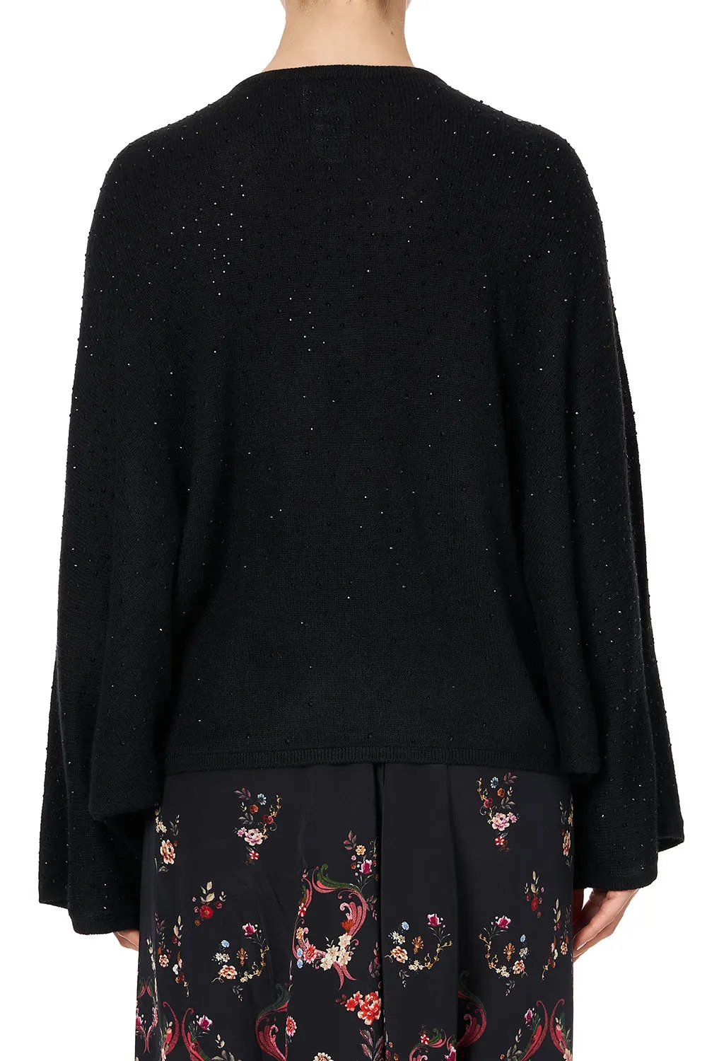 KNIT V NECK JUMPER WITH DOLMAN SLEEVE A GIRL LIKE YOU