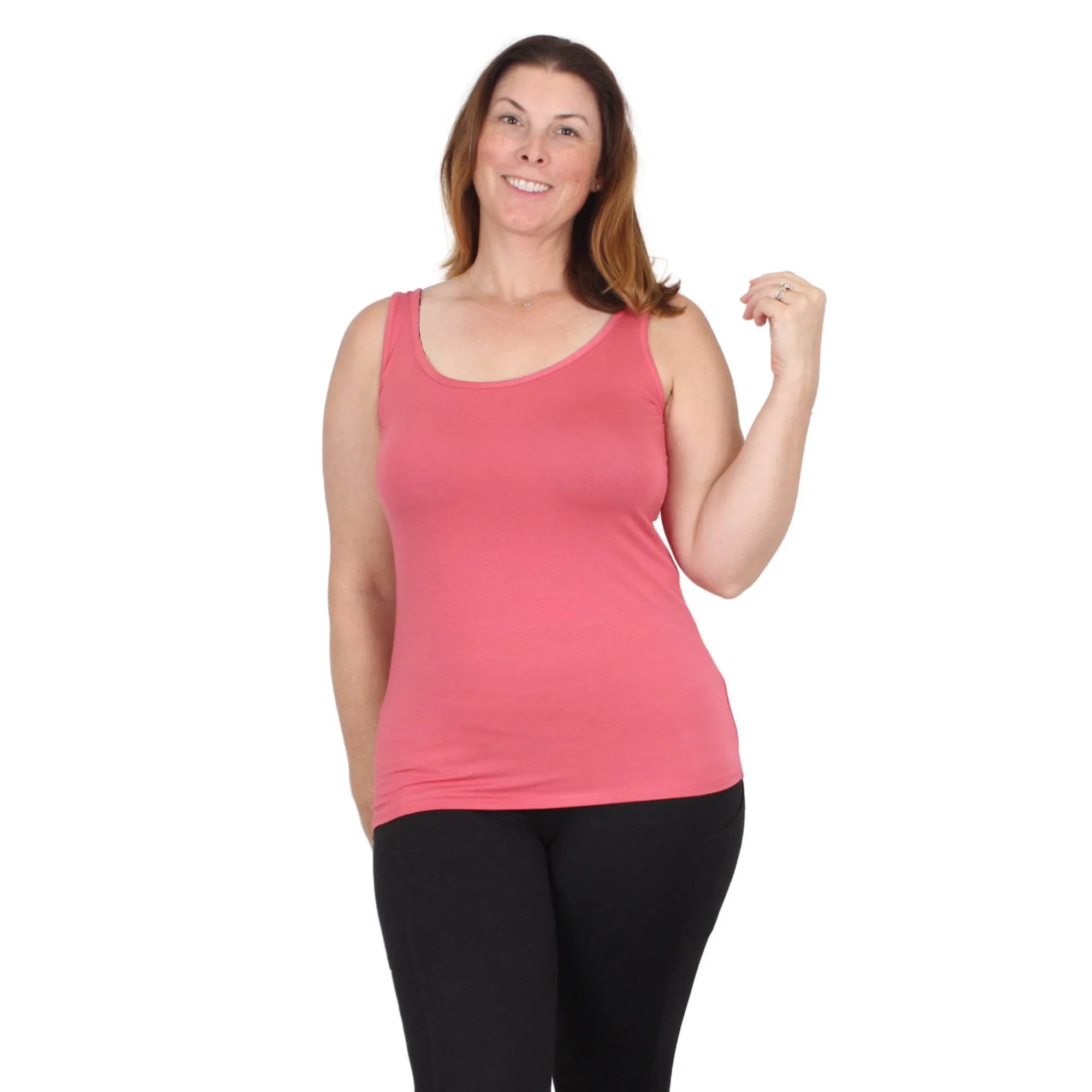 Lux Essential Tank Top | Camellia