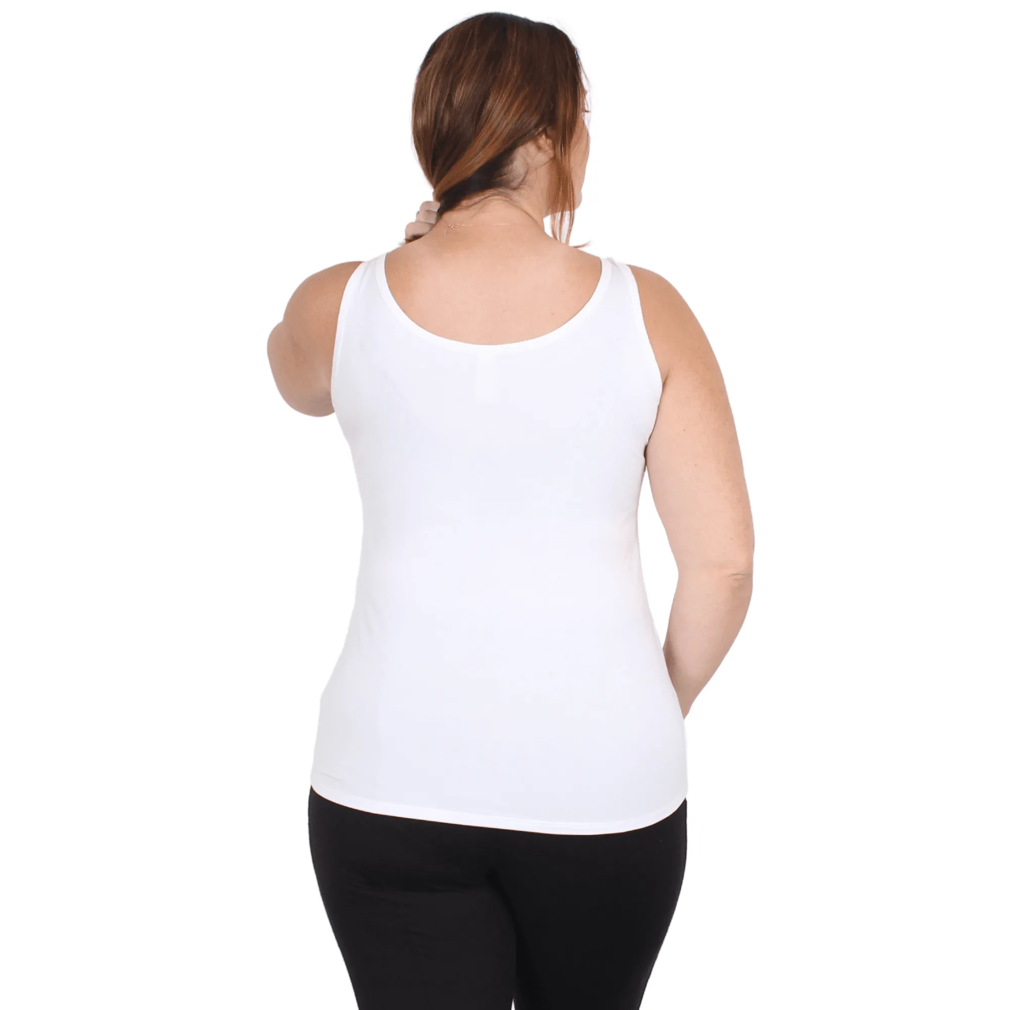 Lux Essential  Tank Top | White