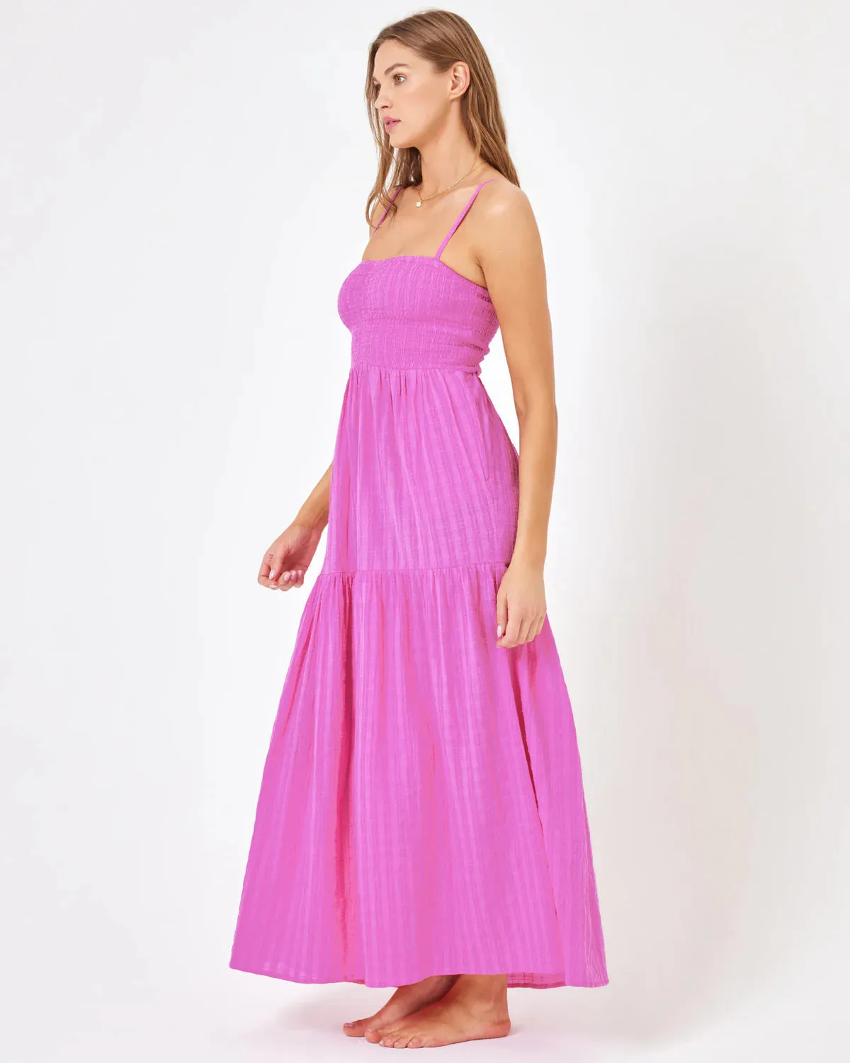 MALLORCA DRESS- Raspberry