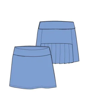 Marisa Pleated Skort - Tranquility - 18 inch