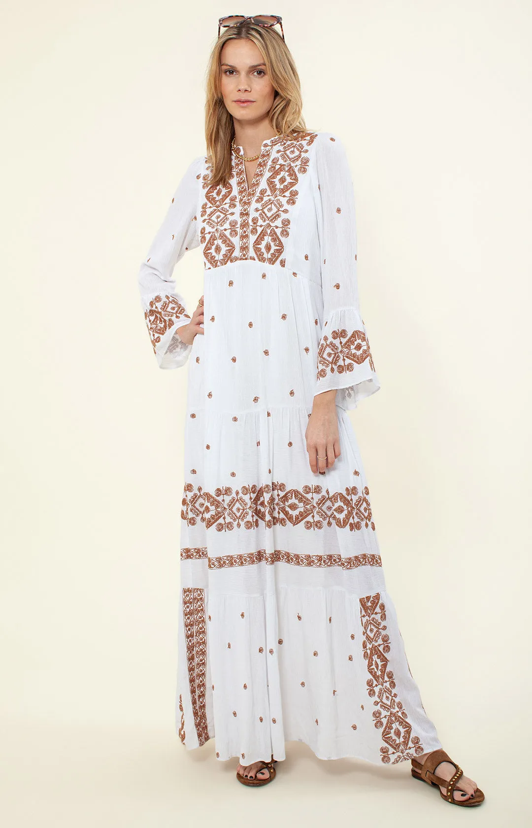 Marja Embroidered Maxi Dress
