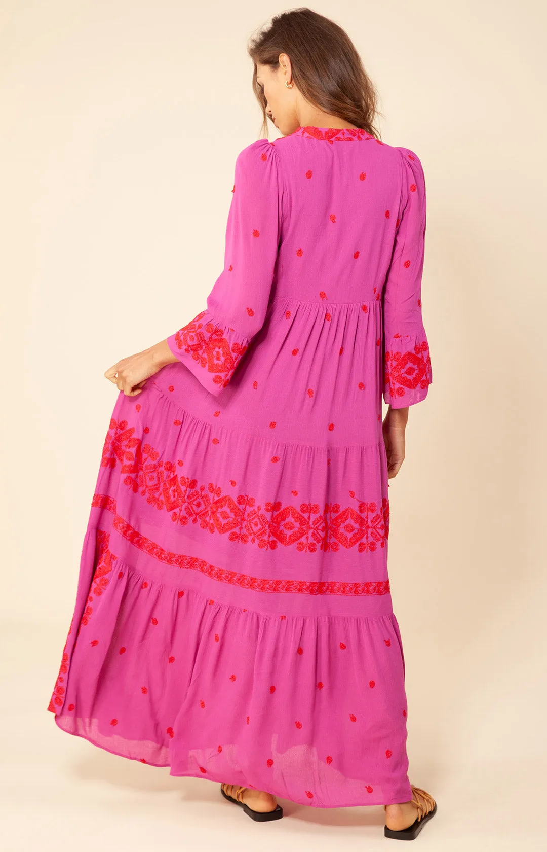 Marja Embroidered Maxi Dress