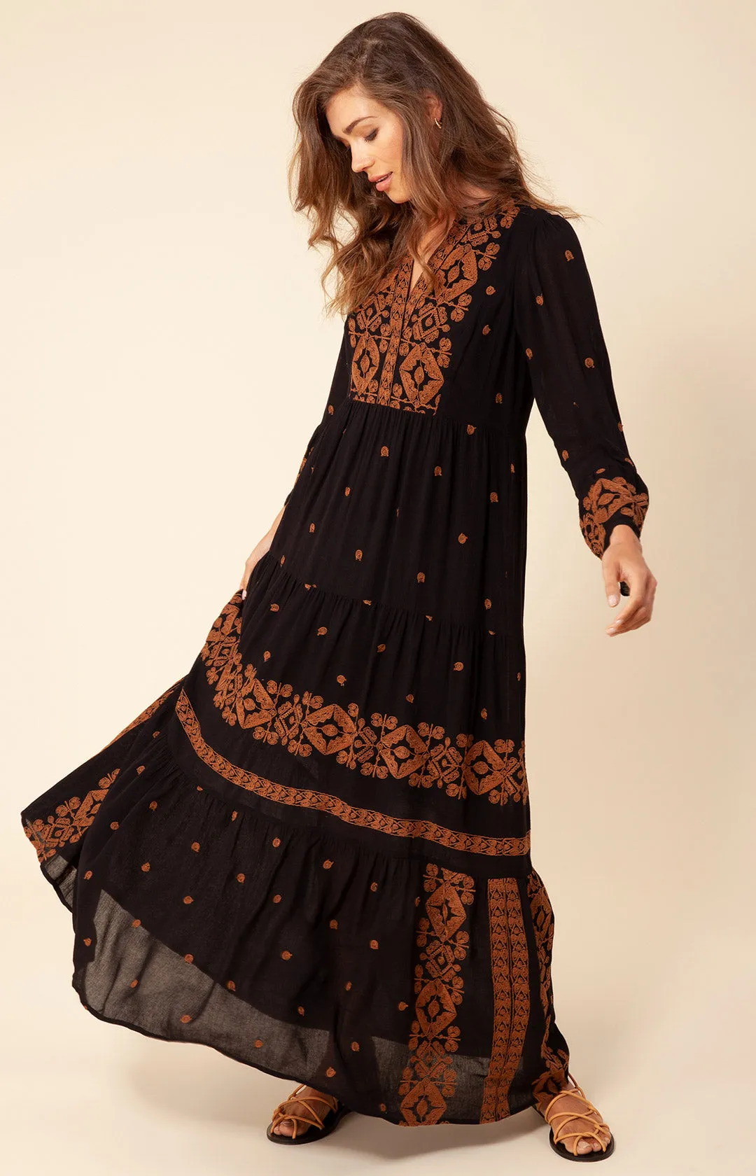 Marja Embroidered Maxi Dress