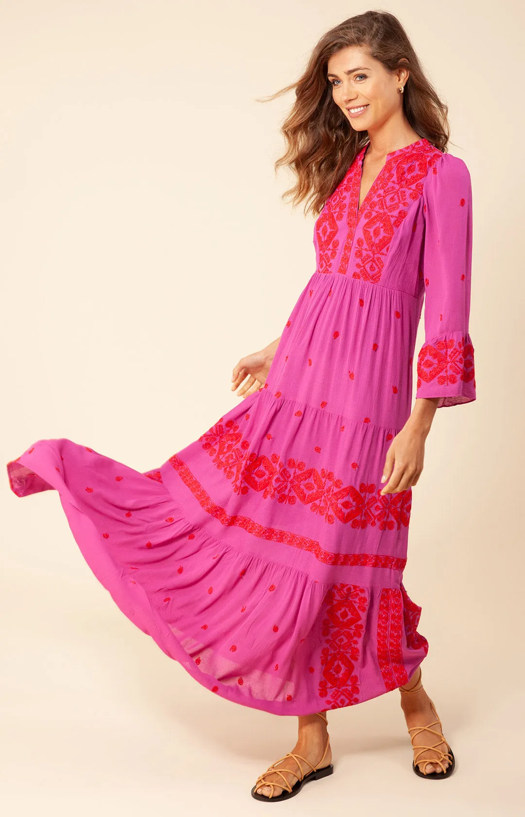 Marja Embroidered Maxi Dress