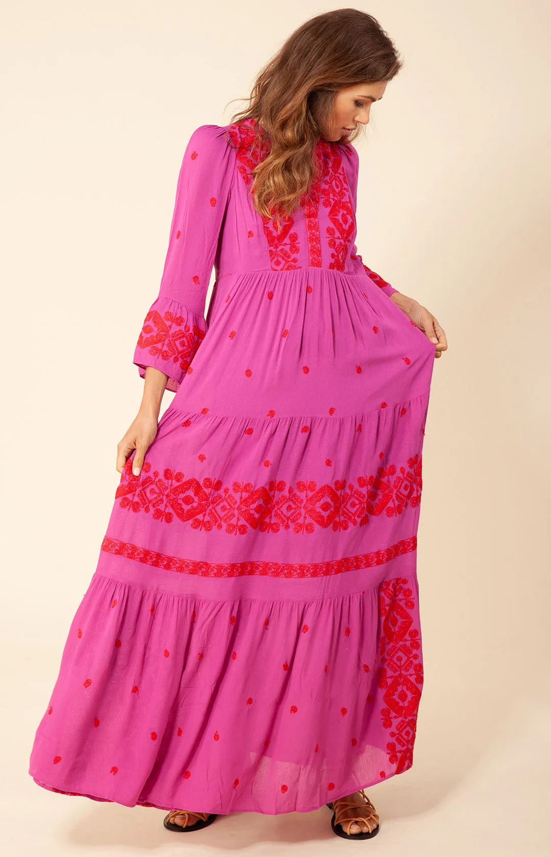 Marja Embroidered Maxi Dress