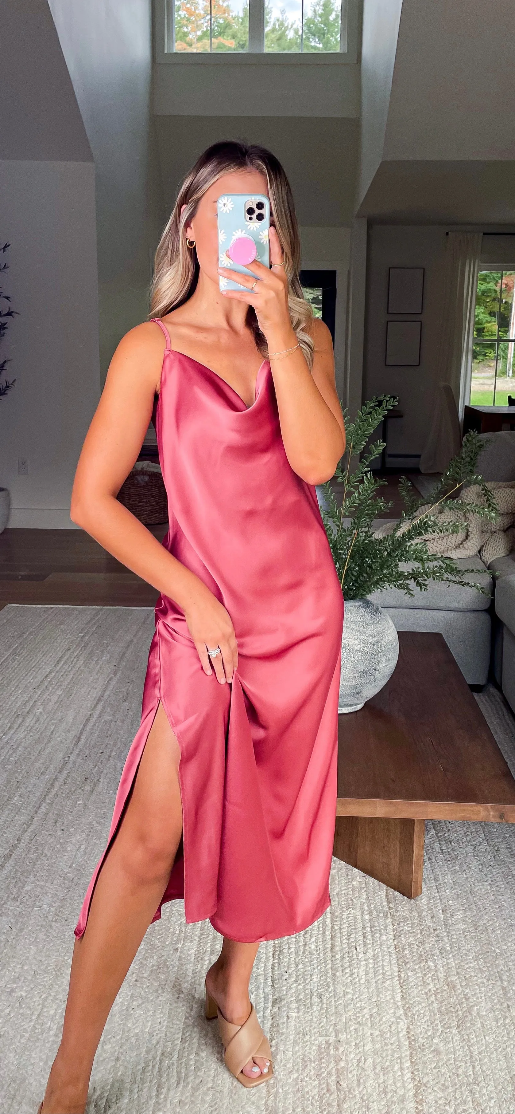 Marsala Slip Dress