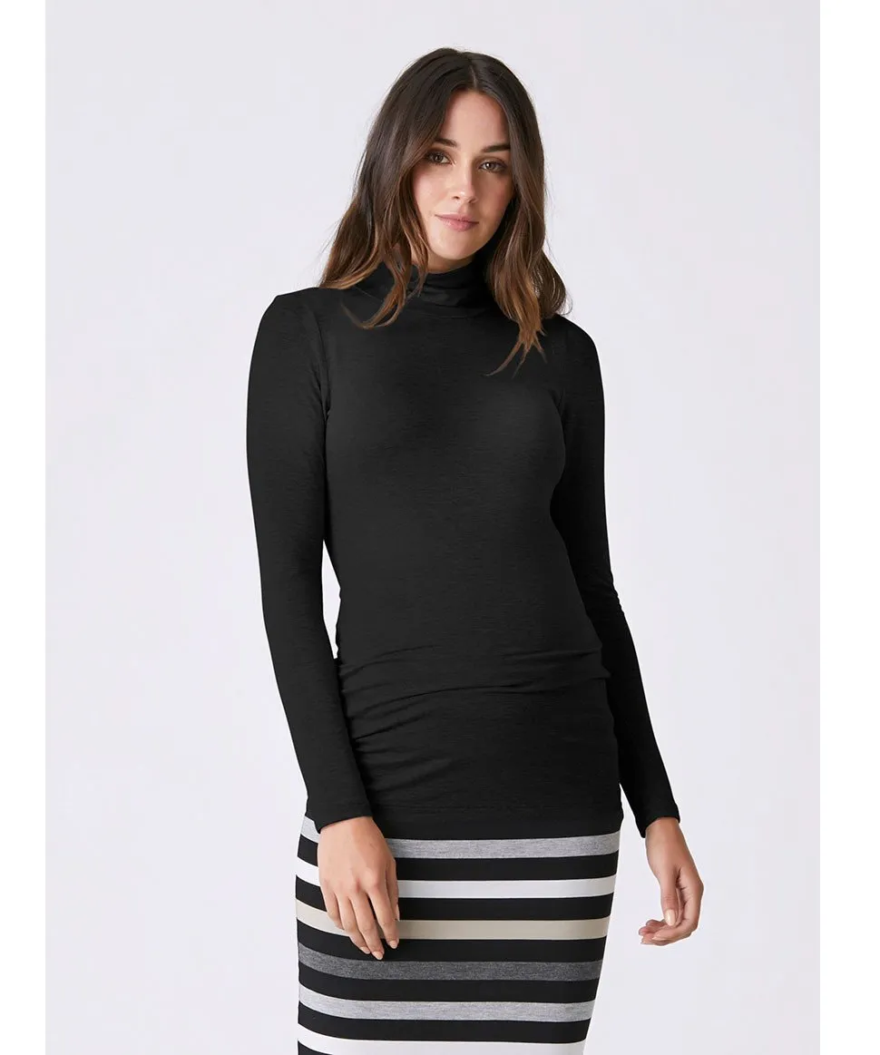 Maternity Layering Turtleneck with Long Sleeves