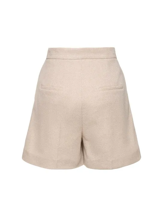 Max Mara   Jessica pleated cotton jersey shorts 