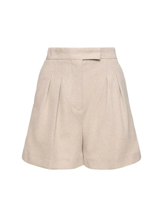 Max Mara   Jessica pleated cotton jersey shorts 