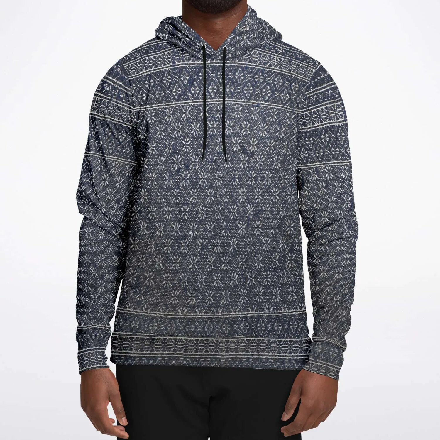 Miao Antique Traditional Textile  Indigo Blue Dye  Asian Batik Ikat Vintage Gift Boho, Kuba, Kilim, Ethnic Jacket Tribal Pullover Hoodie