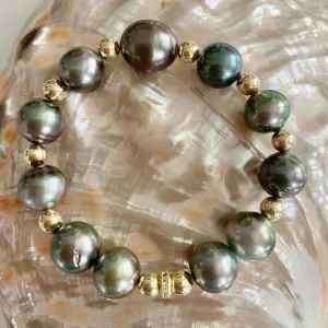 Multi Color Tahitian Pearl Bracelet