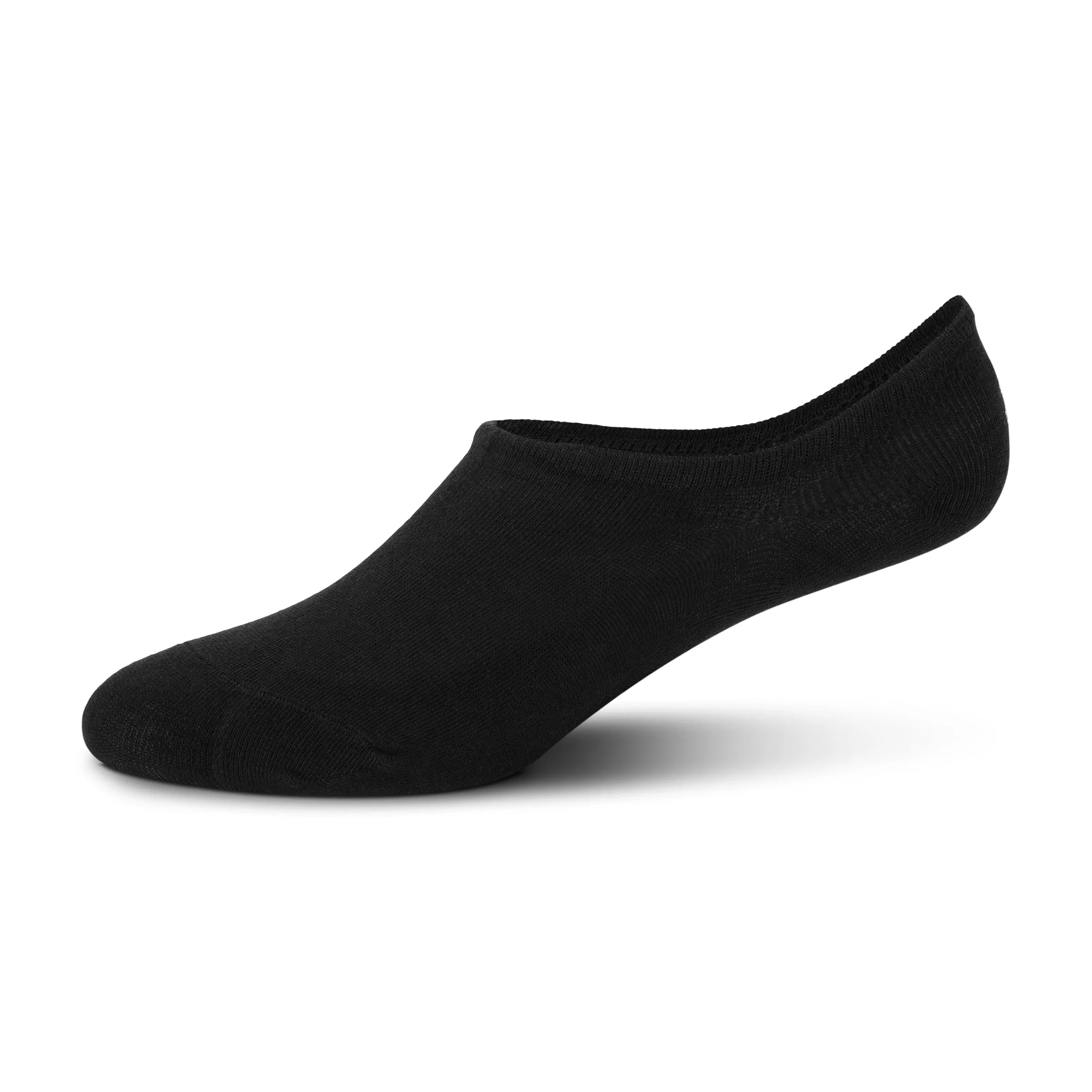 No Show, Non-Slip Black Socks