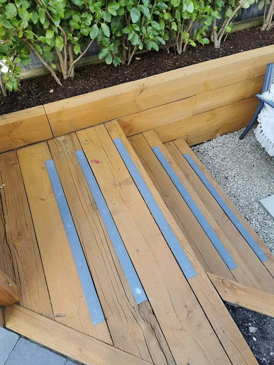 Non Slip Decking Strips GRP Heavy Duty Pro Grade 50mm - GREY