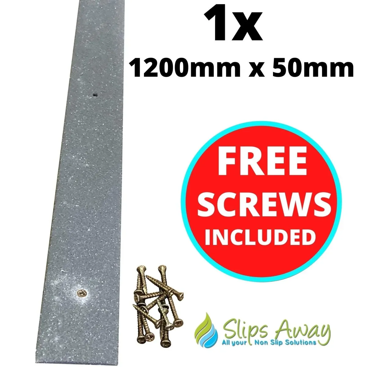 Non Slip Decking Strips GRP Heavy Duty Pro Grade 50mm - GREY