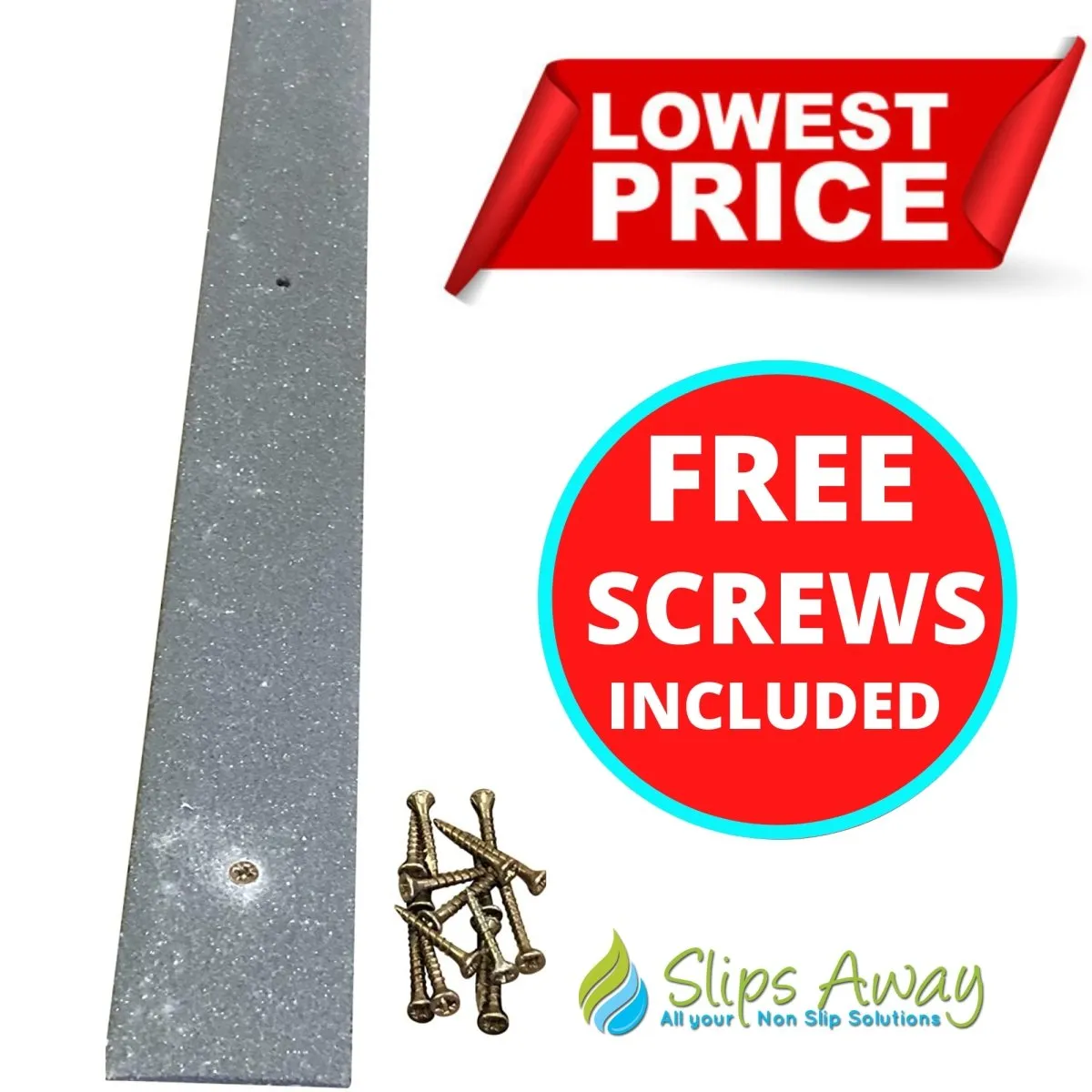 Non Slip Decking Strips GRP Heavy Duty Pro Grade 50mm - GREY