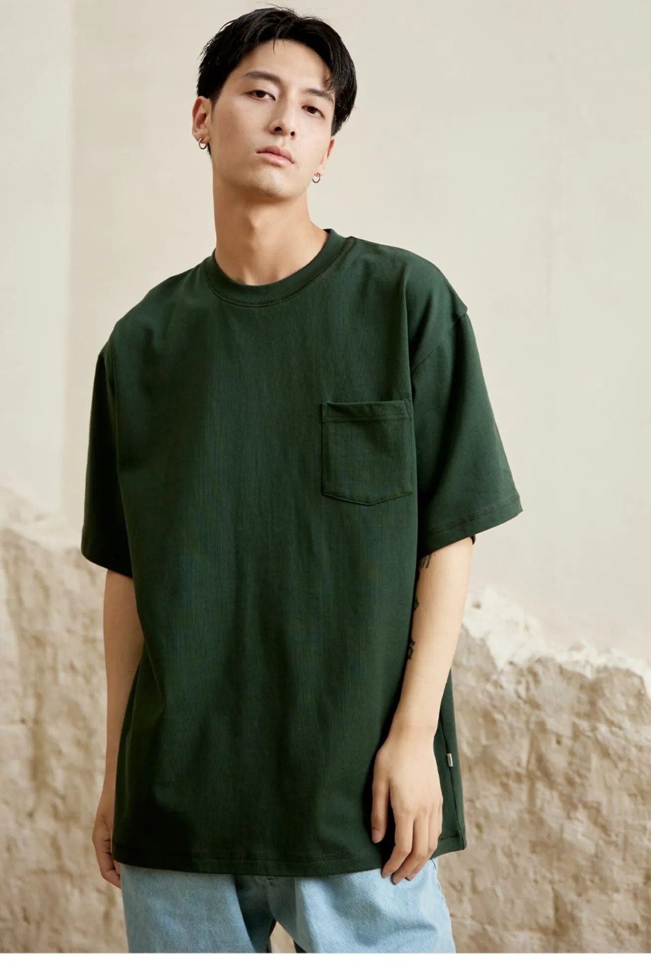 NORYBRAND ラウンドネックルーズTシャツ NGA021