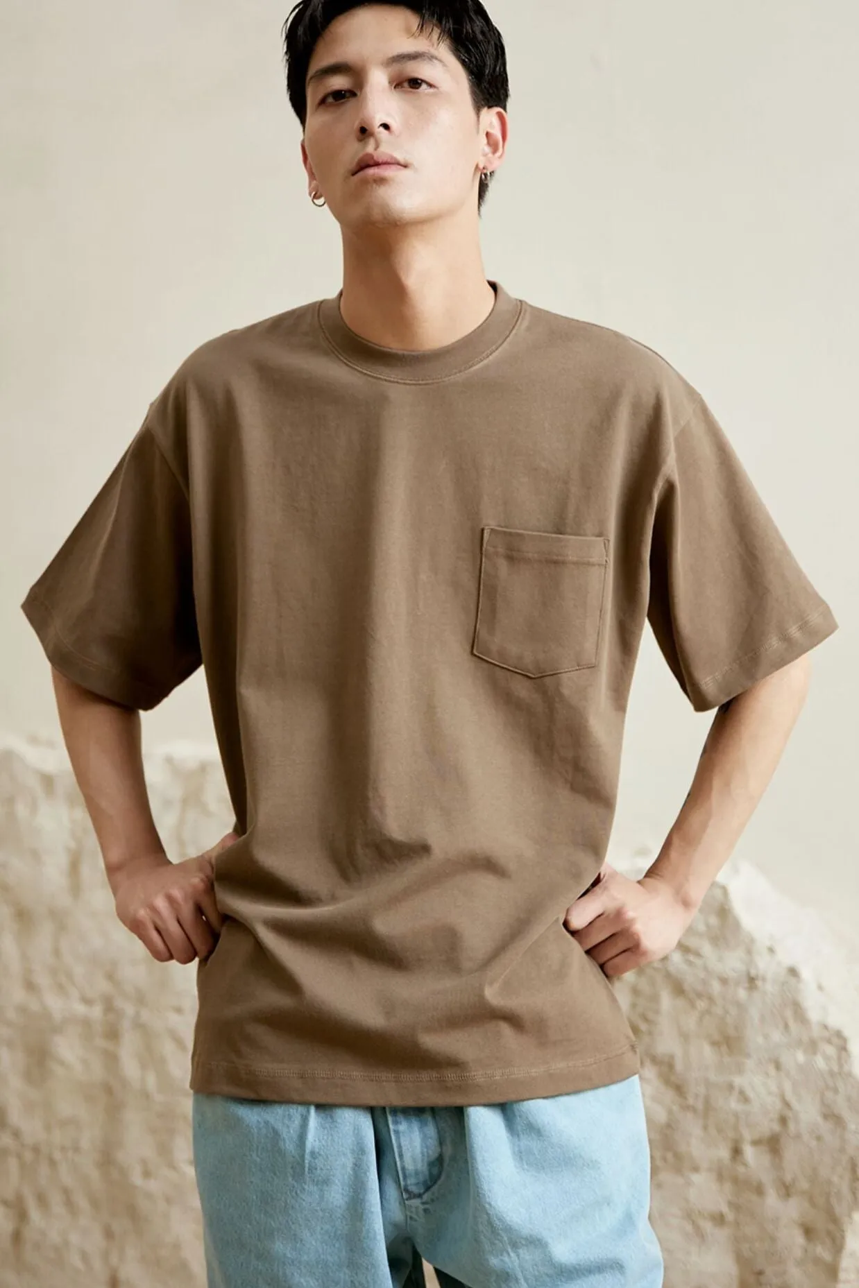 NORYBRAND ラウンドネックルーズTシャツ NGA021