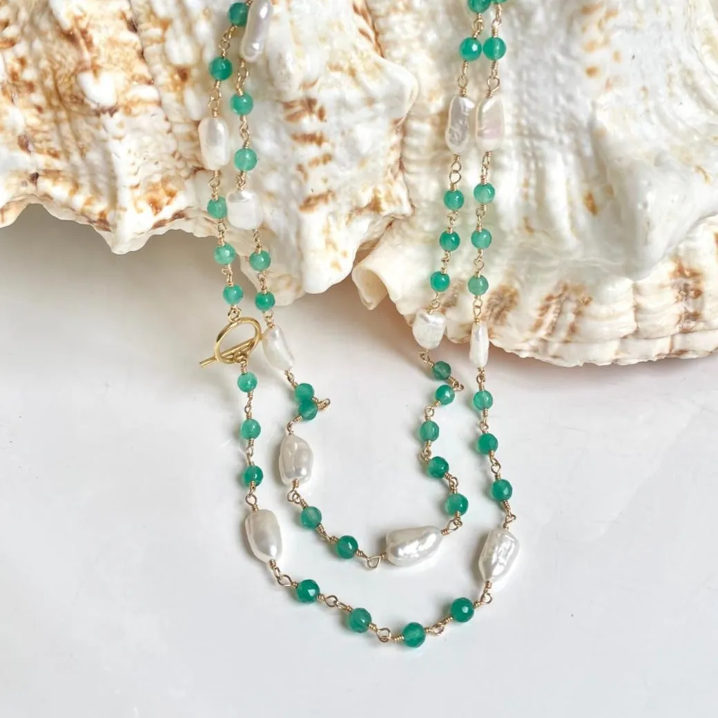 Onyx Necklace - Apple
