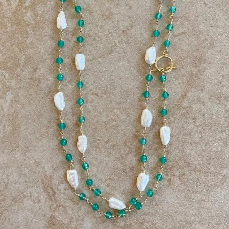 Onyx Necklace - Apple