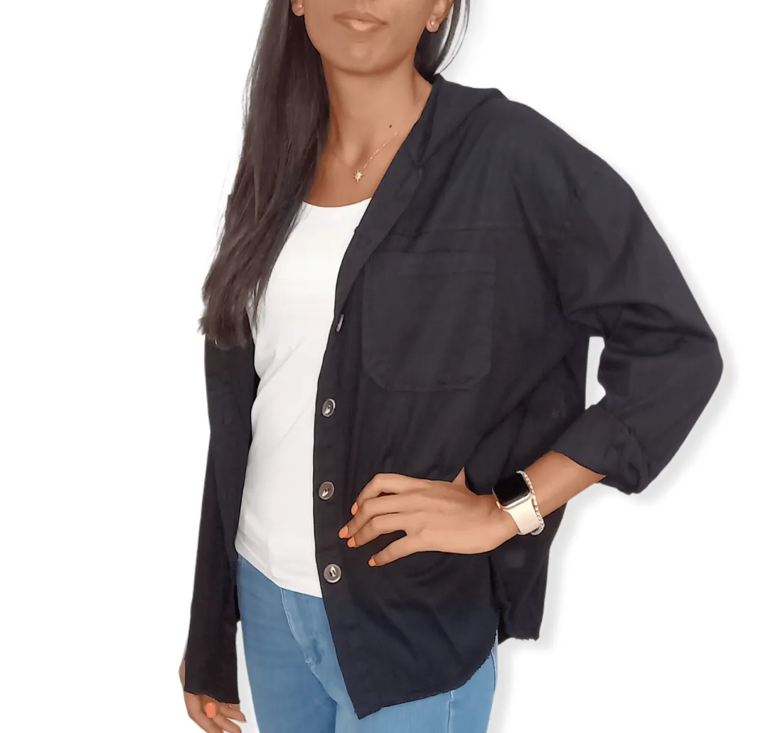(Oversized Shirt) Black