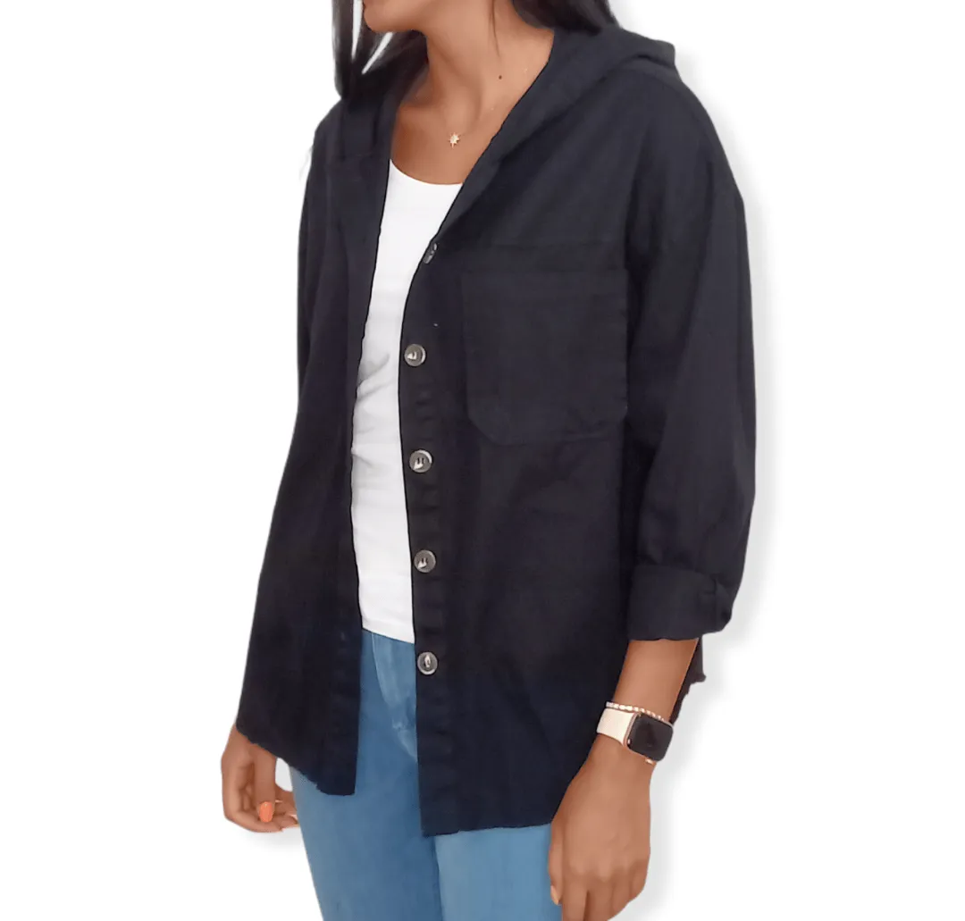 (Oversized Shirt) Black