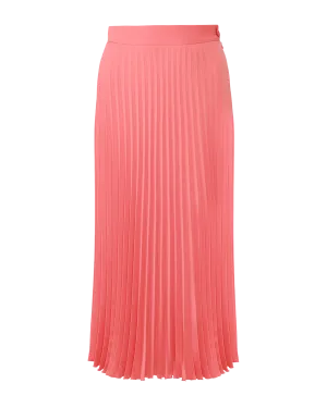 Pleat Midi Skirt