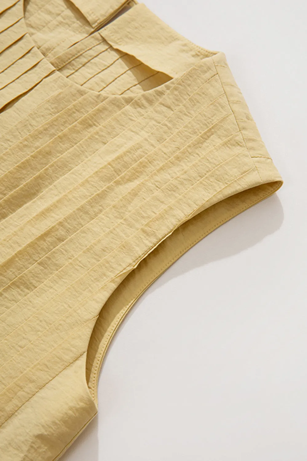 Pleated 2-Piece Set - YelLow