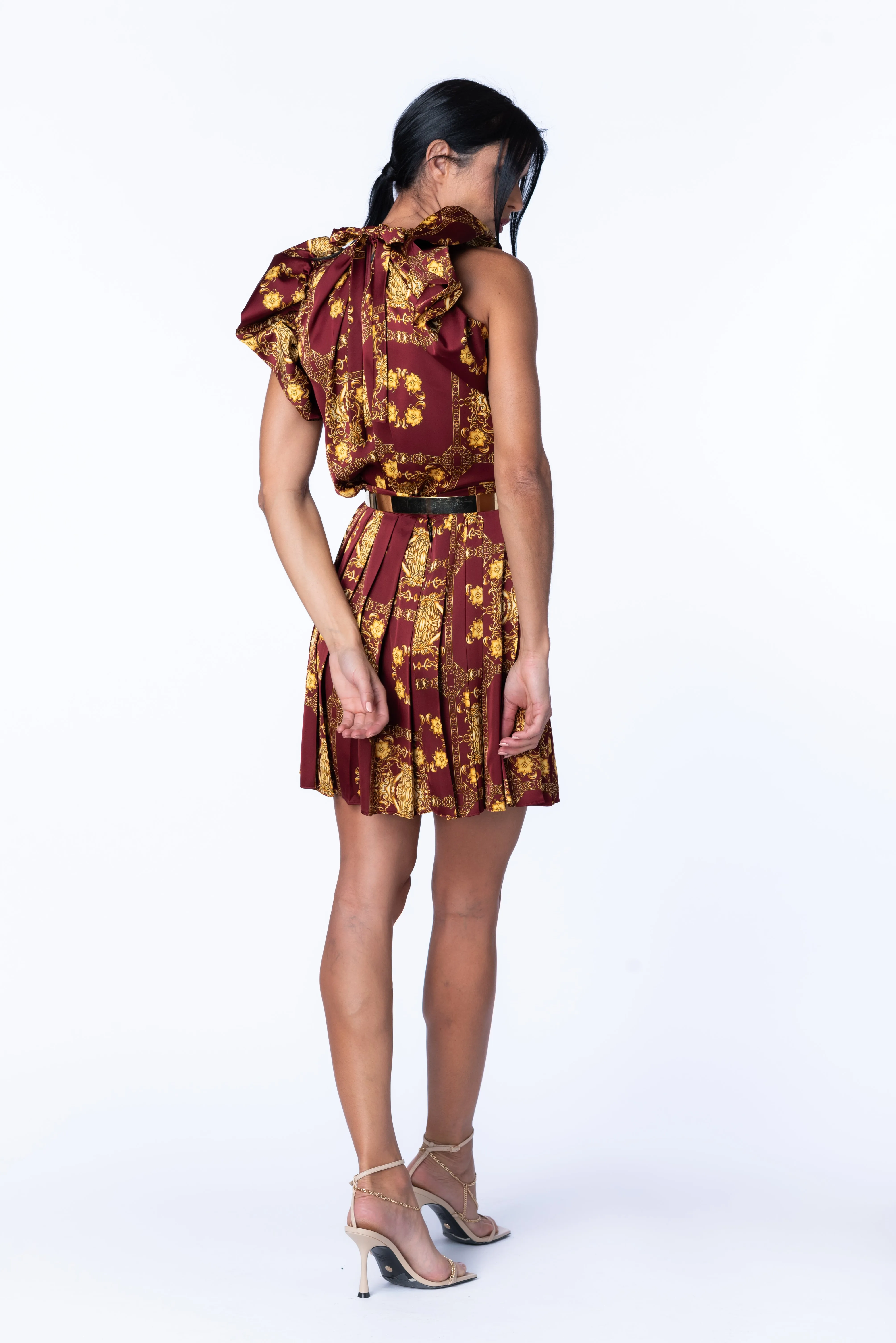 Pleated Mini Skirt