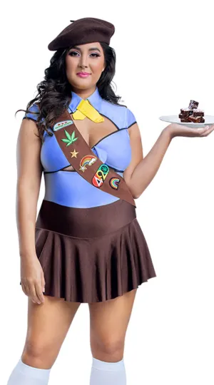 Plus Size Brownie Scout Costume