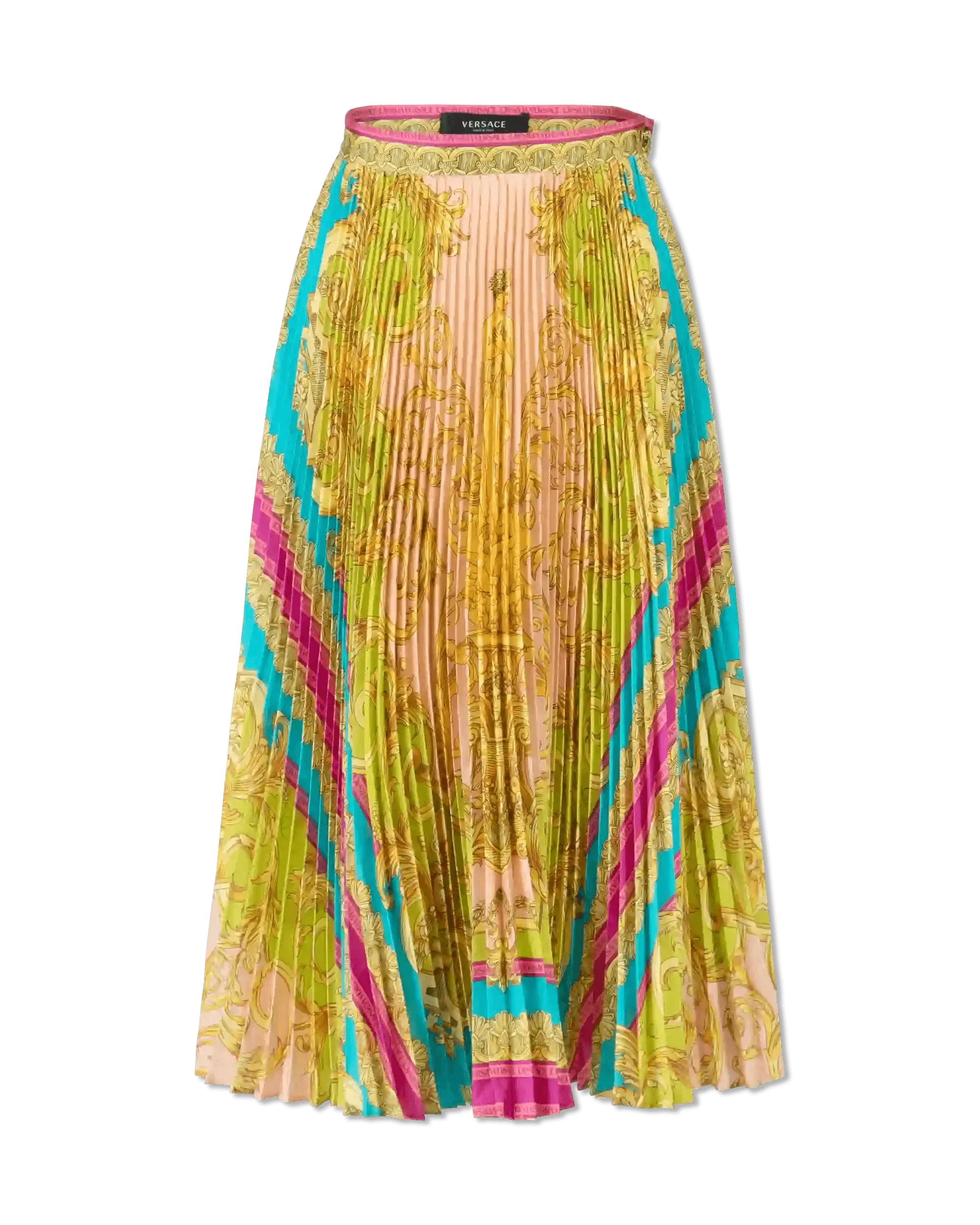 Poli Stampa Twill Pleated Heritage Skirt