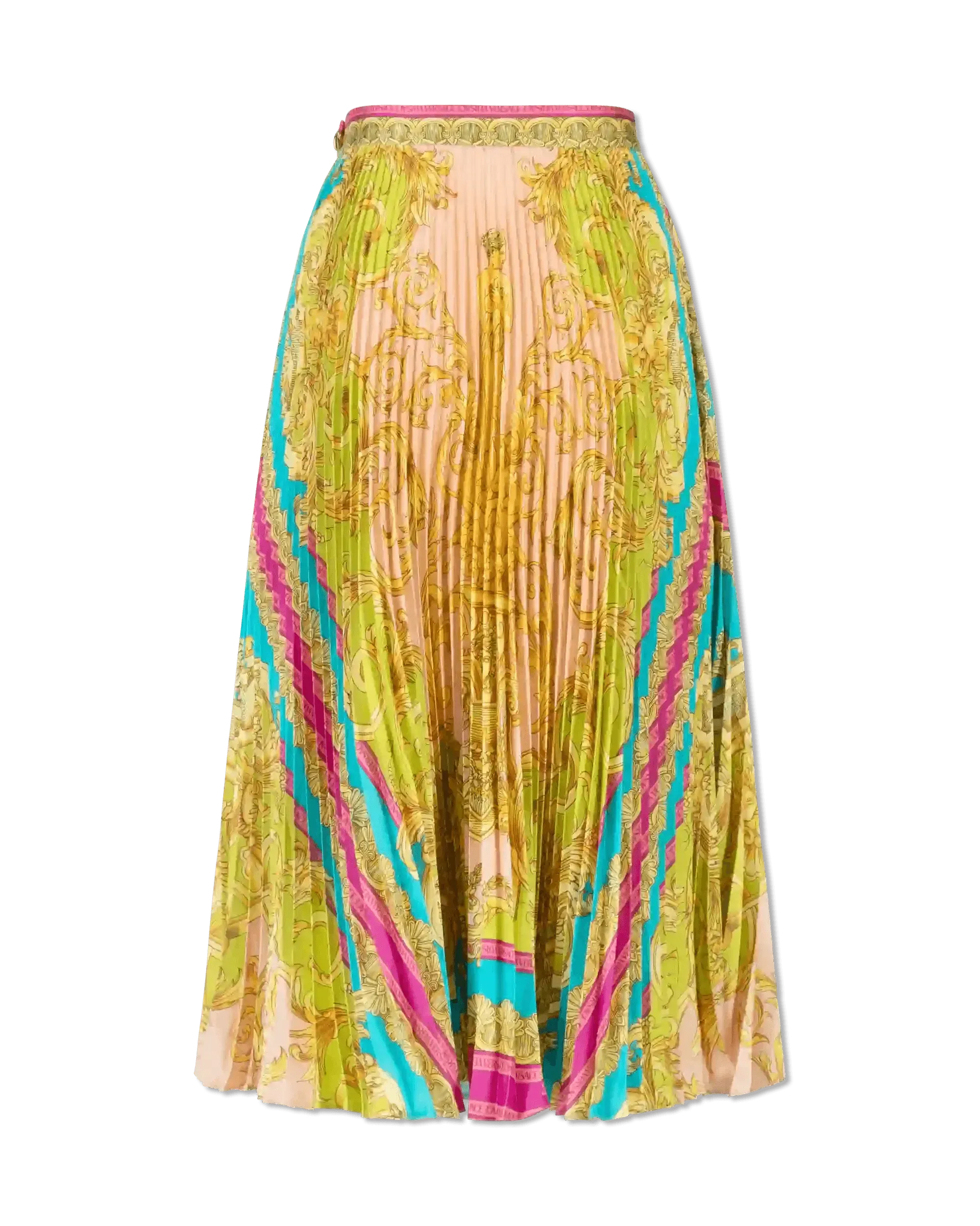 Poli Stampa Twill Pleated Heritage Skirt