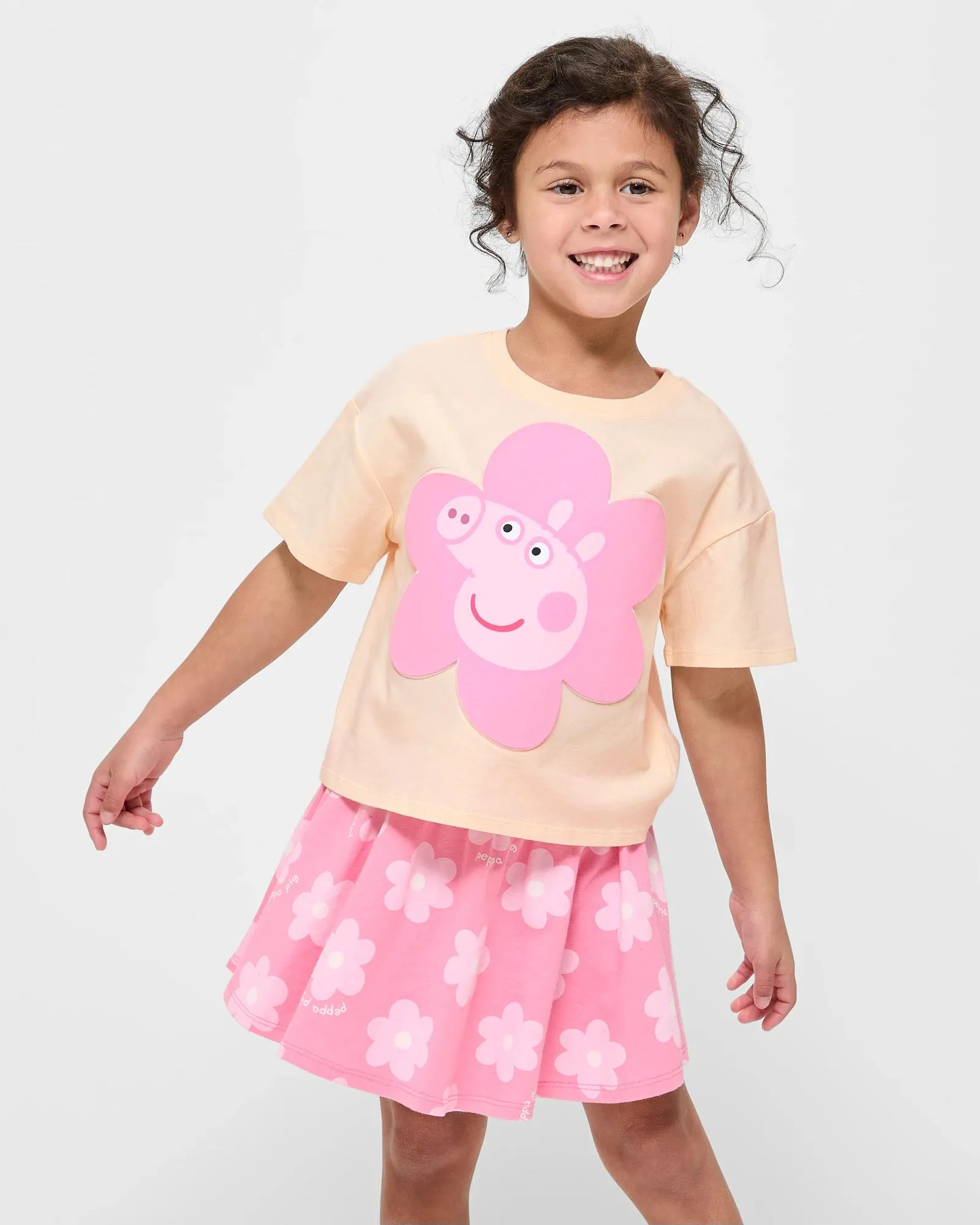 popular  Peppa Pig T-shirt and Skirt 2 Piece Set