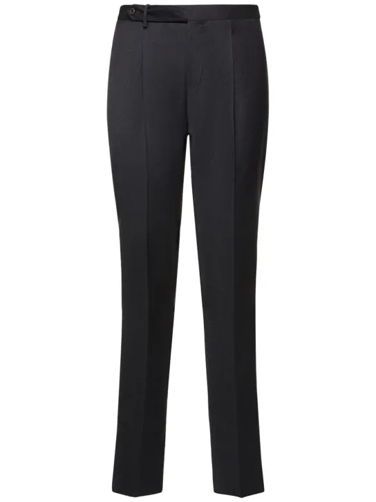 PT Torino   Pleated flannel straight pants 