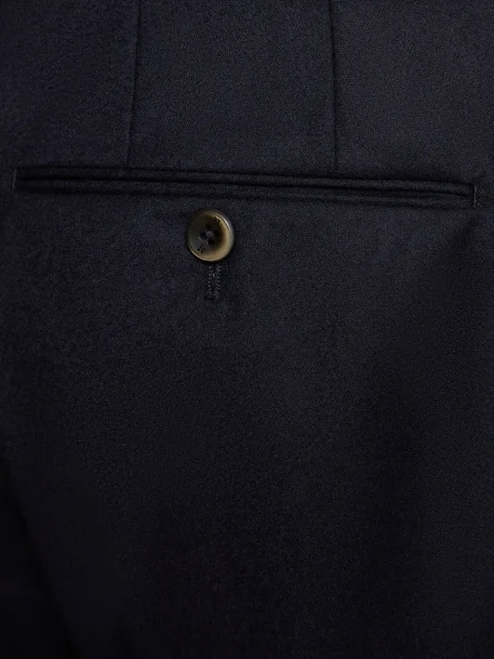 PT Torino   Pleated flannel straight pants 