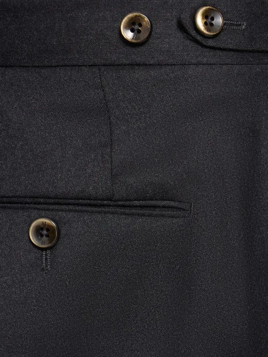 PT Torino   Pleated flannel straight pants 