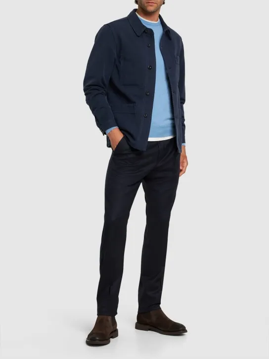 PT Torino   Pleated flannel straight pants 