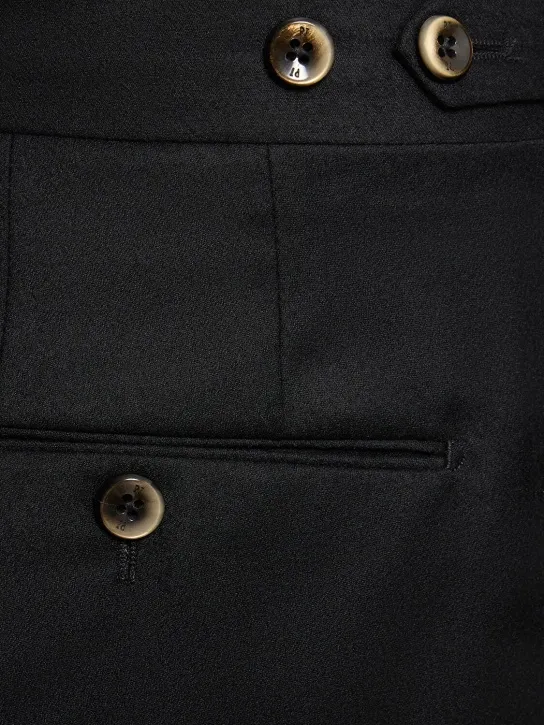 PT Torino   Pleated flannel straight pants 