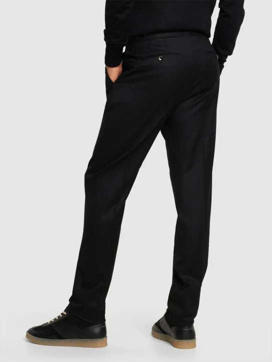 PT Torino   Pleated flannel straight pants 