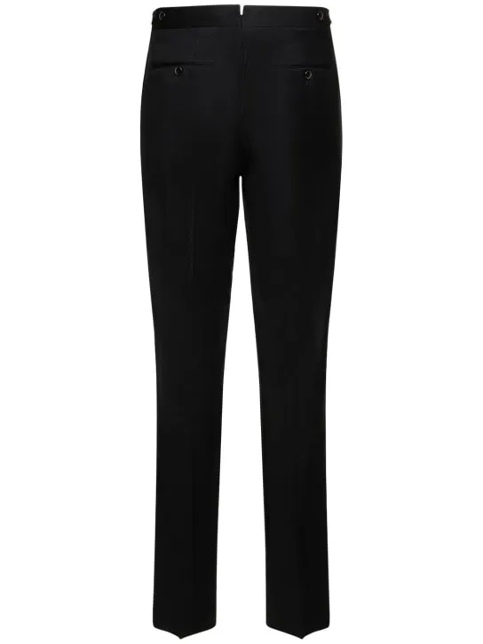 PT Torino   Pleated flannel straight pants 