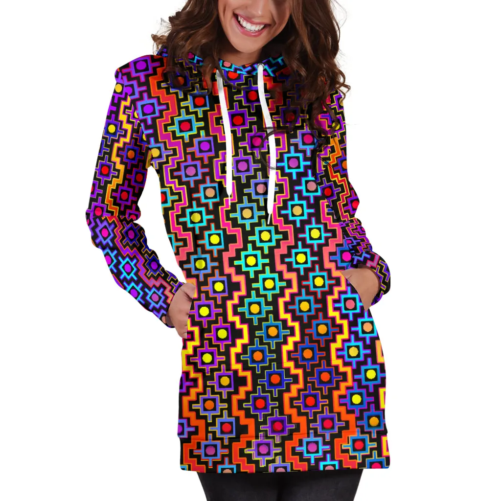Rainbow Healing Women's Hoodie Dress